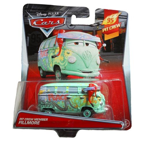 Image of Disney Pixar Cars Diecast Pit Crew Member Fillmore