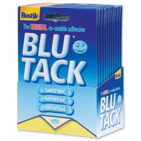 Image of Bostik Blu-tack Mastic Adhesive Non-toxic Handy Pack Ref 801103 [pack 12]