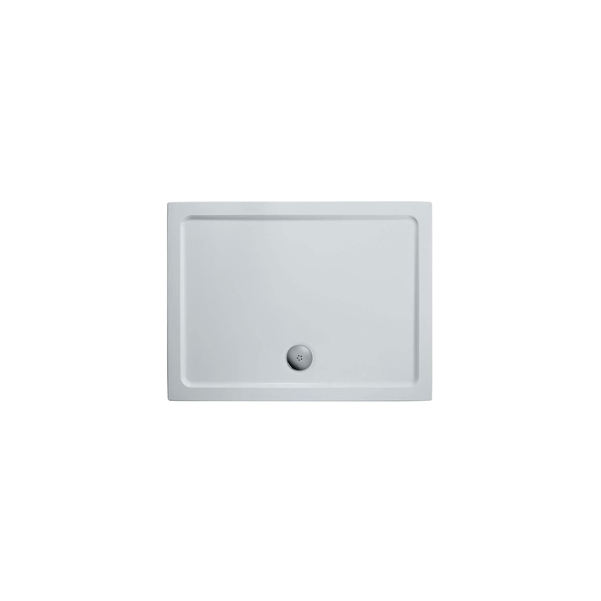 Ideal Standard Kubo Pivot Door Alcove Shower Enclosure, 900mm x 760mm, Bright Silver Frame, Low Profile Tray at Tesco Direct