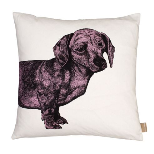 Image of Graduate Collection Dachshund Cushion - Pink