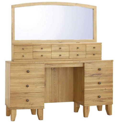 Image of Ultimum Riviera Oak Dresser With Mirror