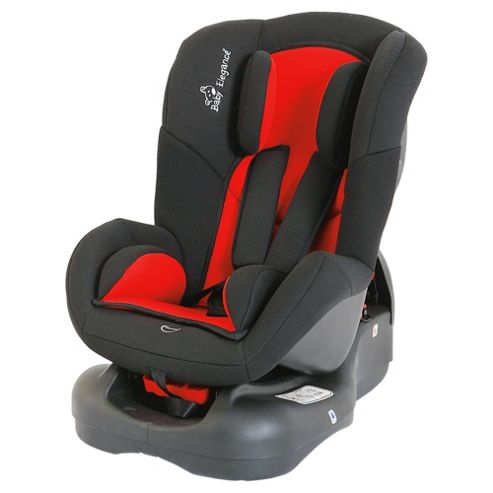 Image of Baby Elegance Group 0+1 Car Seat, Black/red