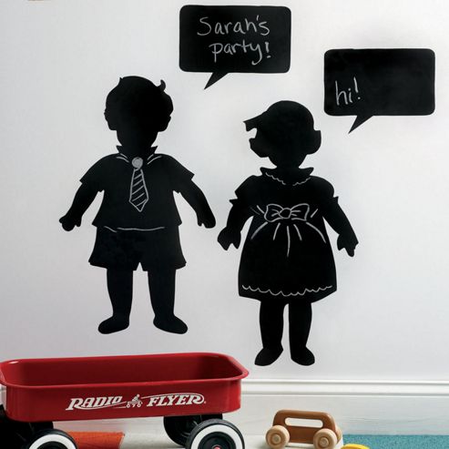 Image of Vintage Children's Chalkboard Sticker Set