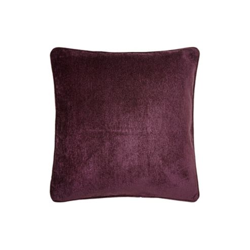 Image of Linea Plain Chenille Cushion In Purple