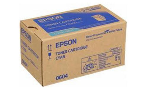 Image of Epson 0604 High Capacity Toner Cartridge (yield 7,500 Pages) Cyan For Aculaser C9300n