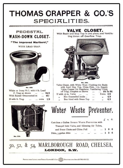 Image of Thomas Crapper & Co Classic Closets Tin Sign