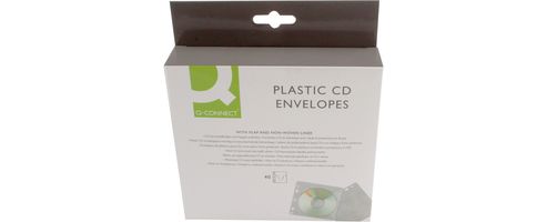 Image of Q-connect Cd Envelope Polypropylene Pack Of 40 Kf02208