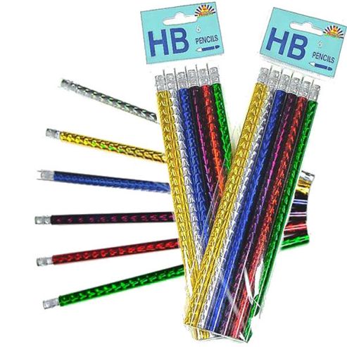 Image of Stationery Holographic Pencils (6pk)