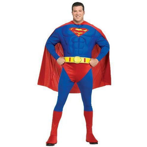 Image of Superman Deluxe Fuller Figure - Adult Costume Size: 46-52
