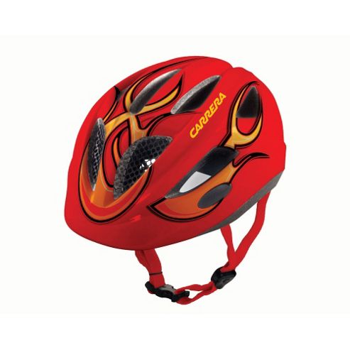 Image of Carrera E0433 Boogie Kids Helmet Rear Light Red Flame Xxsmall - Xsmall 46-51cm