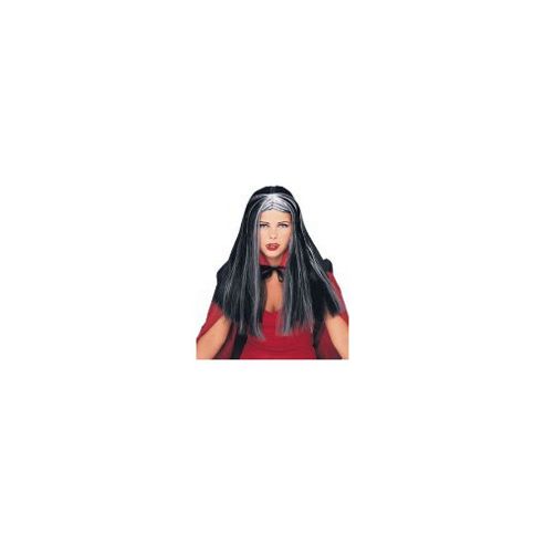 Image of Witch Long Wig - Grey & Black 60cm