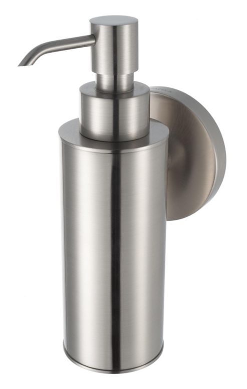 Image of Haceka Pro 2500 Metal Soap Dispenser In Brushed Silver