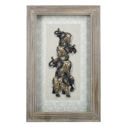 Image of House Additions 3d Elephant Tower Wall Plaque