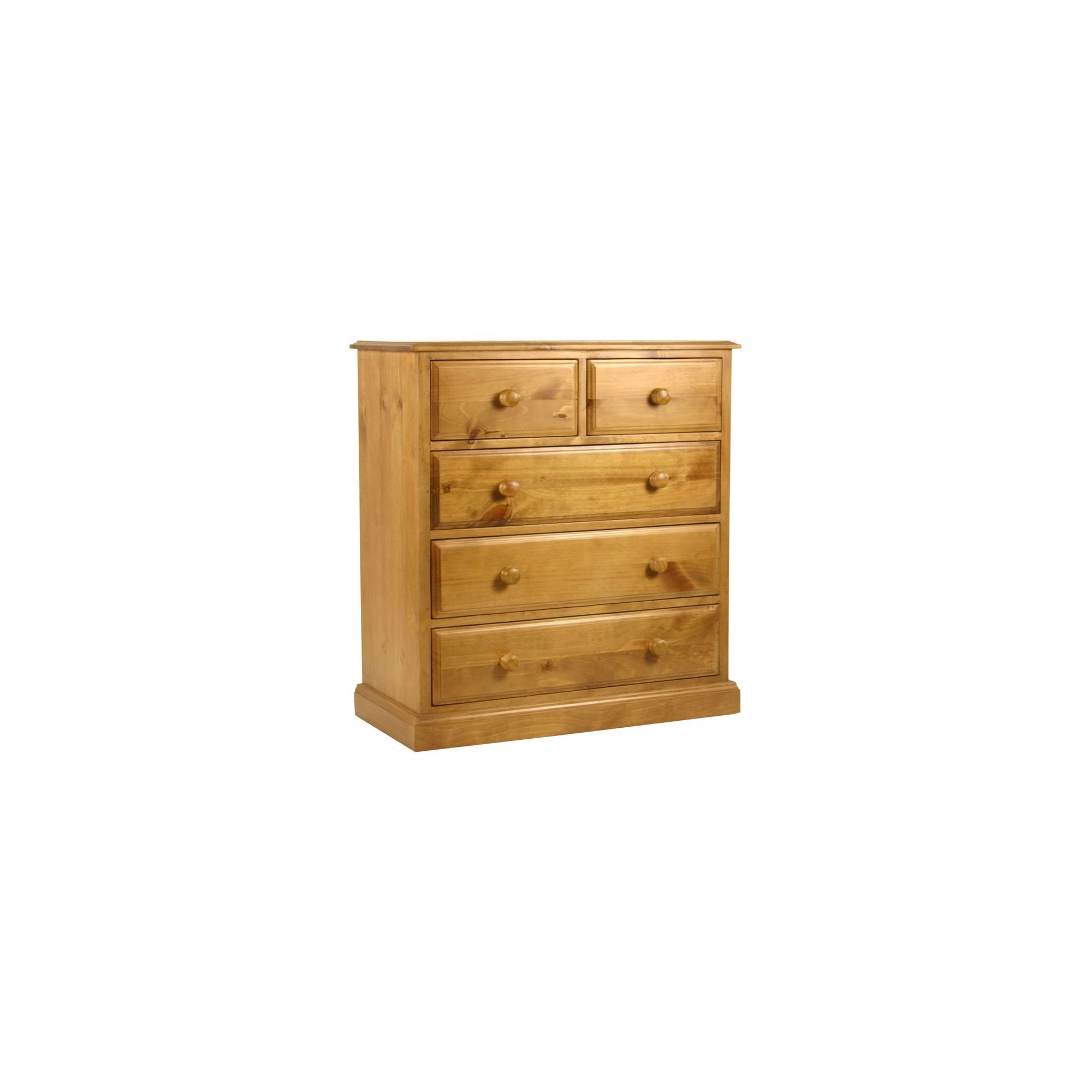 Kelburn Furniture Pine 2 Over 3 Drawer Large Chest in Antique Wax Lacquer at Tesco Direct