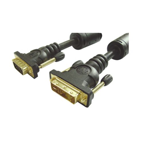 Image of Nikkai Dvi-a Male To Vga Male 15pin Pc Monitor Cable 3m