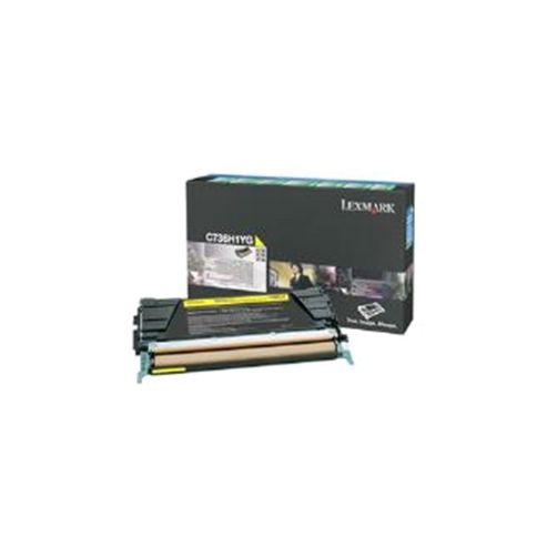 Image of Lexmark C736, X736, X738 Toner Cartridge (10k) - Yellow
