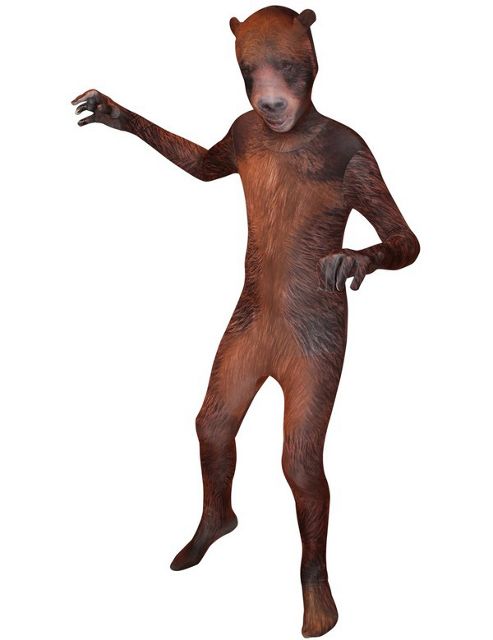 Image of Kids Grizzly Bear Morphsuit Small