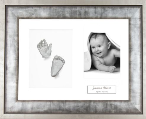 Image of 3d Baby Casting Kit - Urban Silver Frame - Silver Paint