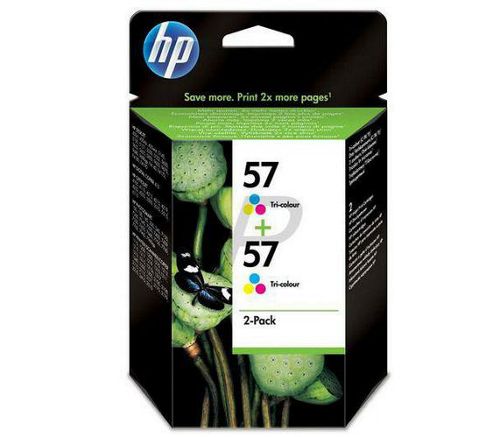 Image of Hp 57 2-pack Tri-colour Original Ink Cartridges