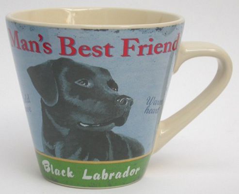 Image of Martin Wiscombe Conical Dog Design Mug, Labrador