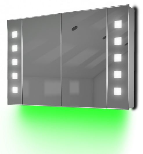 Image of Ambient Audio Demist Bathroom Cabinet With Bluetooth, Shaver & Sensor K74gaud
