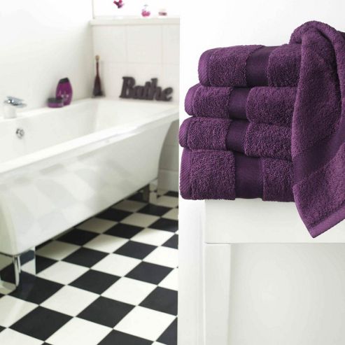 Image of Luxury 600gsm Supreme 100% Egyptian Cotton Towel - Purple