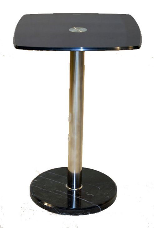 Image of Orsett Black Glass Lamp Table