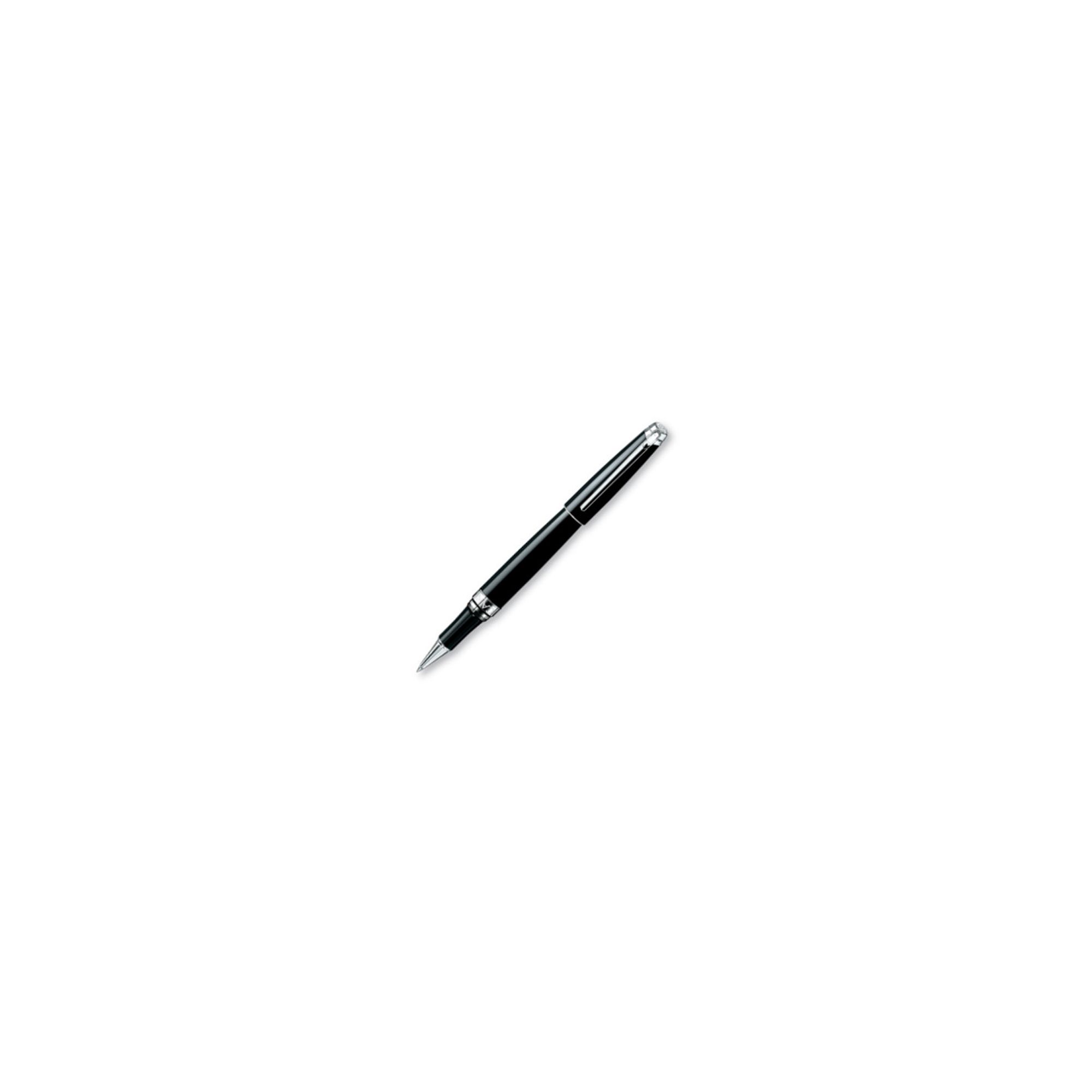 Caran d'Ache Leman Black Lacquer and Rhodium Plated Roller ball Pen at Tesco Direct