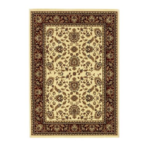 Image of Oriental Carpets & Rugs Heritage 0993a Cream/red Rug - 80cm X 140cm
