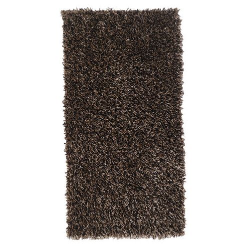 Image of Home Essence Sorena Fly Champagne / Chocolate Shag Rug - Runner 140cm X 70cm (4 Ft 7 In X 2 Ft 3.5 In)