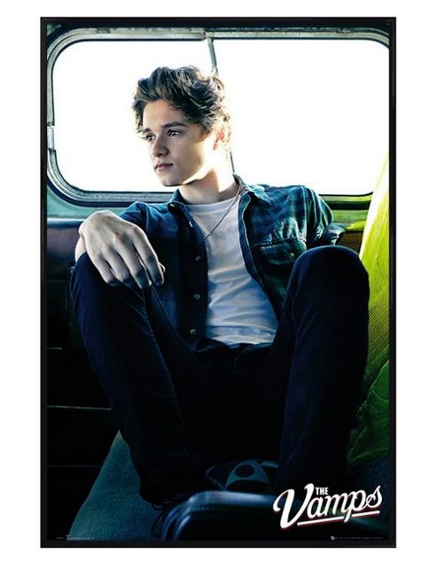 Image of Gloss Black Framed The Vamps Bradley Will "brad" Simpson Poster