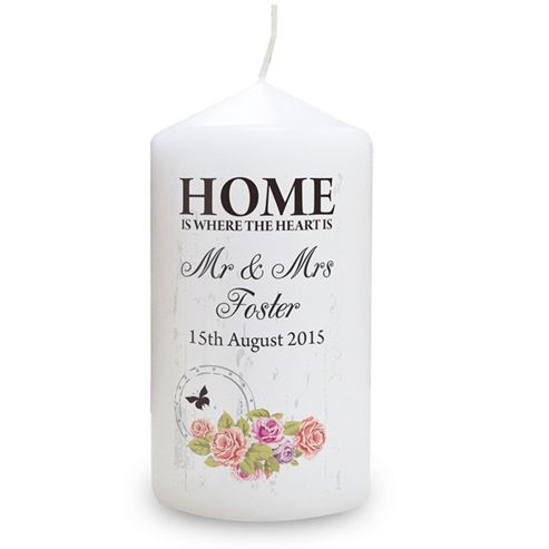 Image of Personalised Shabby Chic Home Candle