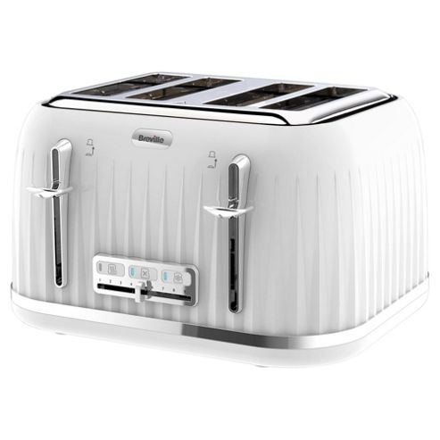... Retro 4 Slice Toaster - White from our Toasters range - Tesco