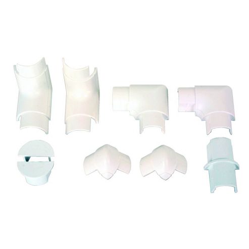 Image of White Skirting Board Cable Management Accessory Pack