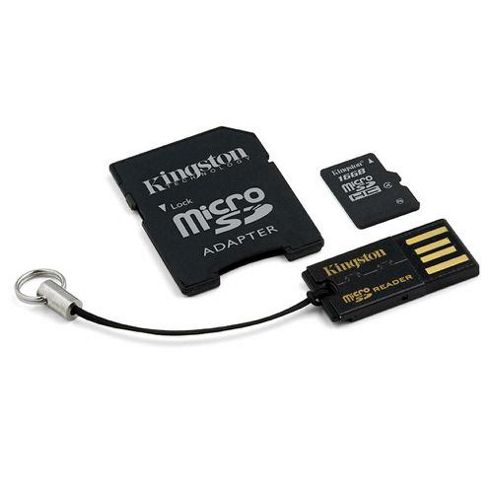 Buy Kingston microSDHC 16GB Class 10 Card + SD Adapter + USB Reader
