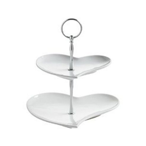 Image of Maxwell Williams 2 Tier Heart Cake Stand