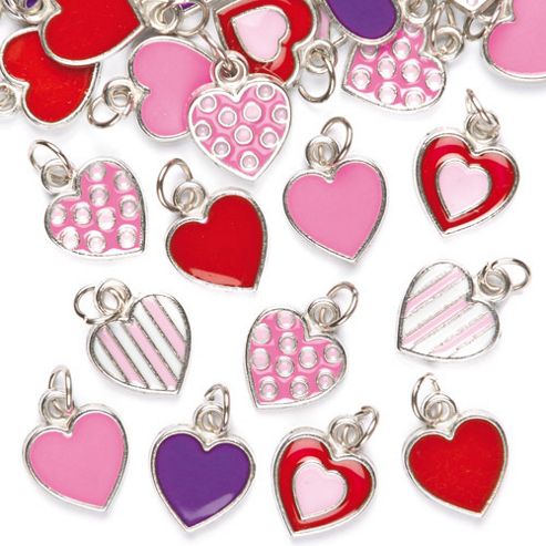 Image of Heart Charms (pack Of 24)