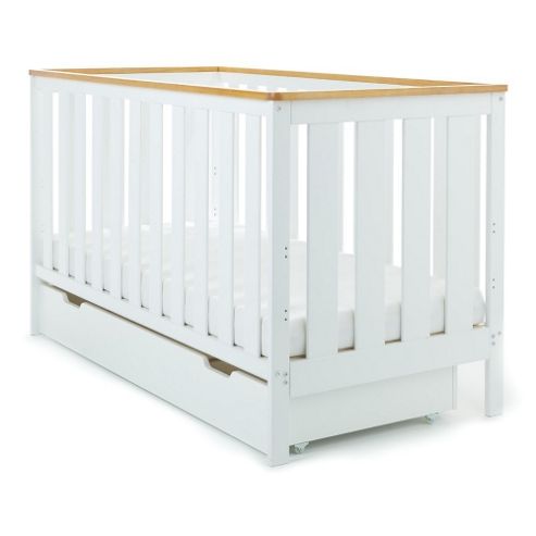 Image of Obaby York Cot Bed & Drawer (white)