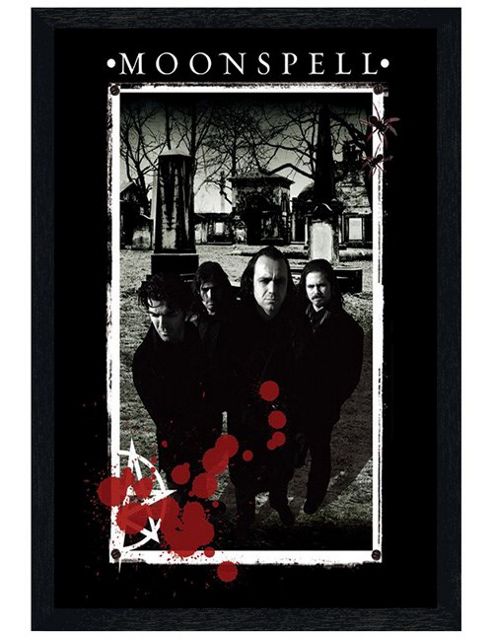 Image of Black Wooden Framed Moonspell Poster