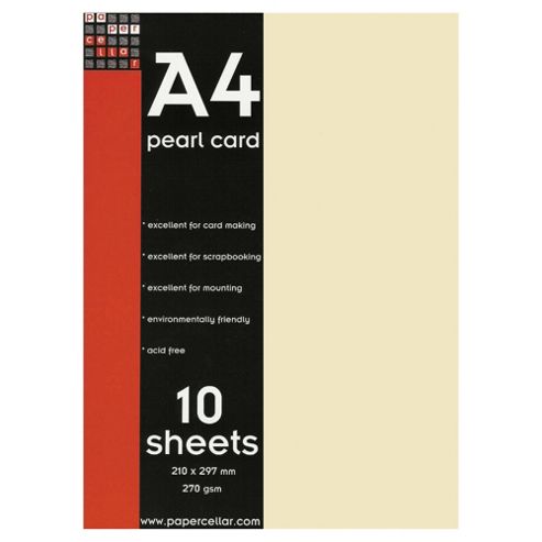 Image of A4 Ivory Pearl Card