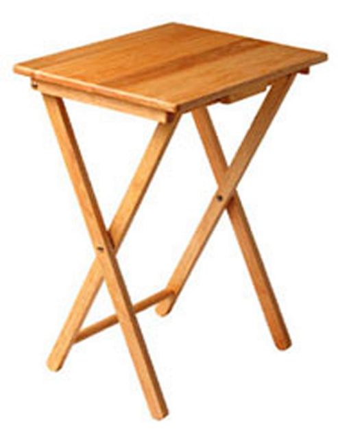 Image of Solid Wood Folding Tv / Laptop / Craft Table - Natural