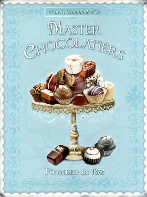 Image of Master Chocolatiers Tin Sign