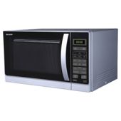 Sharp R762SLM 25L Grill 900W Family Size Grill & Oven 2in1  Microwave - Silver