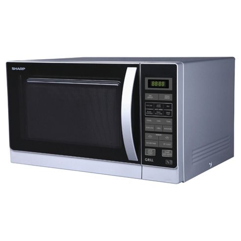Image of Sharp R762slm Family Size 25l Grill Microwave Silver