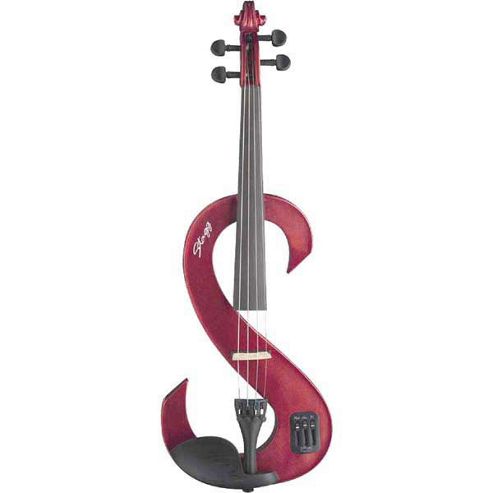 Image of Stagg Evn Electric Violin Outfit - Metallic Red