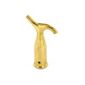 Securit S2589 Pole Hook Brass 125mm