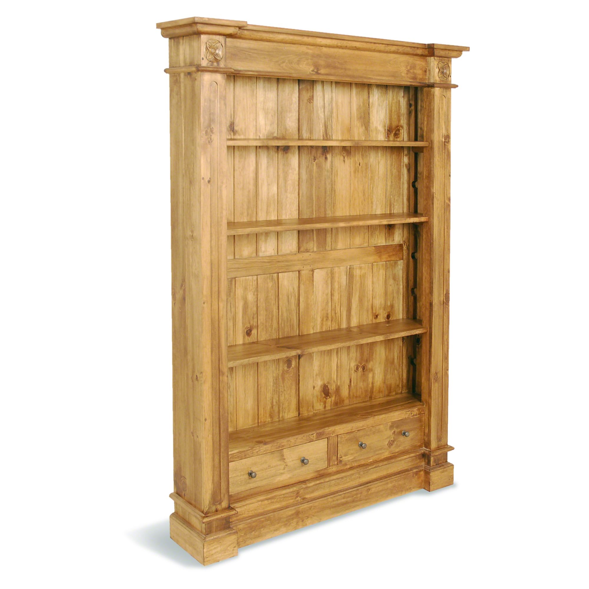 Oceans Apart Vintage Pine Large Slim President Bookcase at Tescos Direct