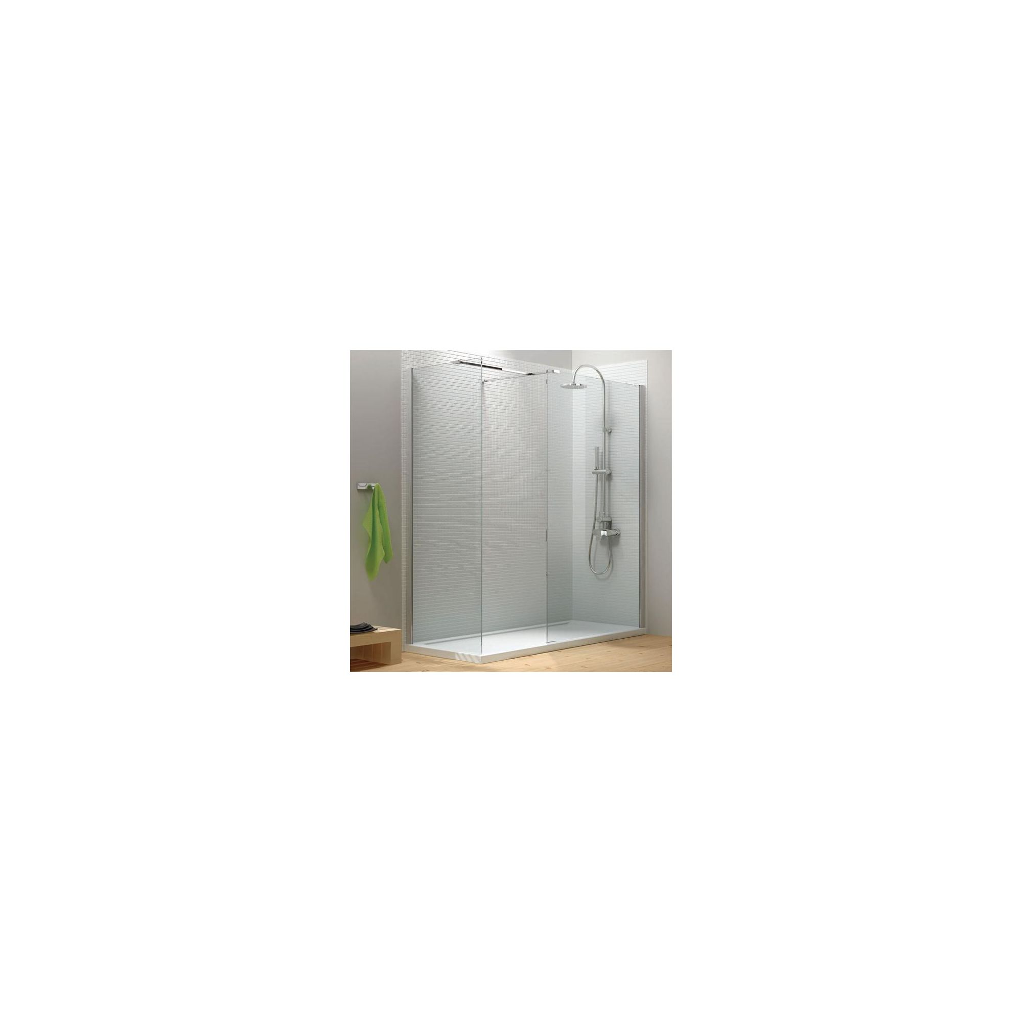 Merlyn Vivid Eight Walk-In Shower Enclosure, 1400mm x 900mm, excluding Tray, 8mm Glass at Tesco Direct