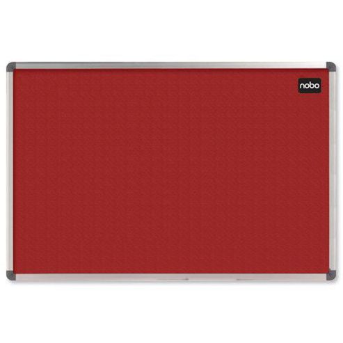 Image of Nobo Elipse Noticeboard Felt With Aluminium Frame W1200xh900mm Red Ref 1902260