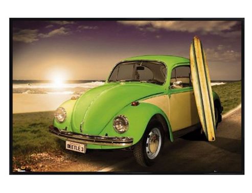 Image of On The Road To Paradise Gloss Black Framed Livin' The Dream Poster